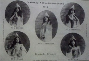 8 Chalon_reine et ses demoiselles d'honneur 1913. 8 Chalon_reine et ses demoiselles d'honneur 1913.