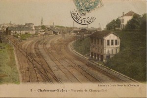 Chalon_Gare SNCF 17 Chalon Gare Vue prise du Champgaillard. 17