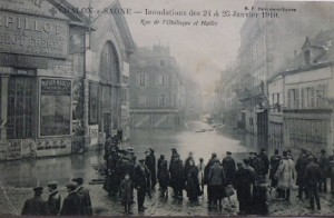 Chalon_inondation 25 janvier 1910. Chalon_inondation 25 janvier 1910.