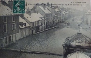 Chalon_inondation des 24 et 25 janvier 1910. 
